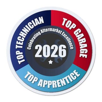 Top Technician, Top Garage and Top Apprentice 2026 badge